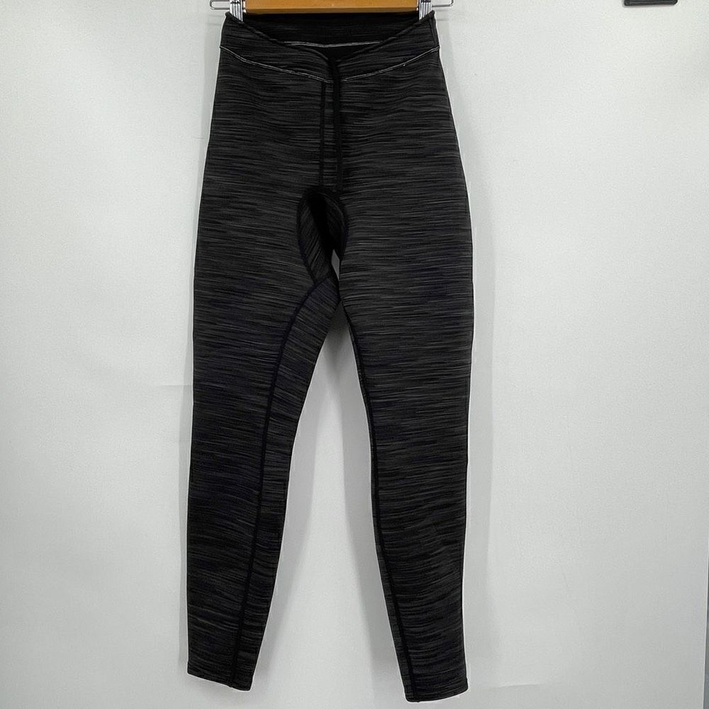 NRS Black High Rise Drawstring Tie Waist Leggings Size Small